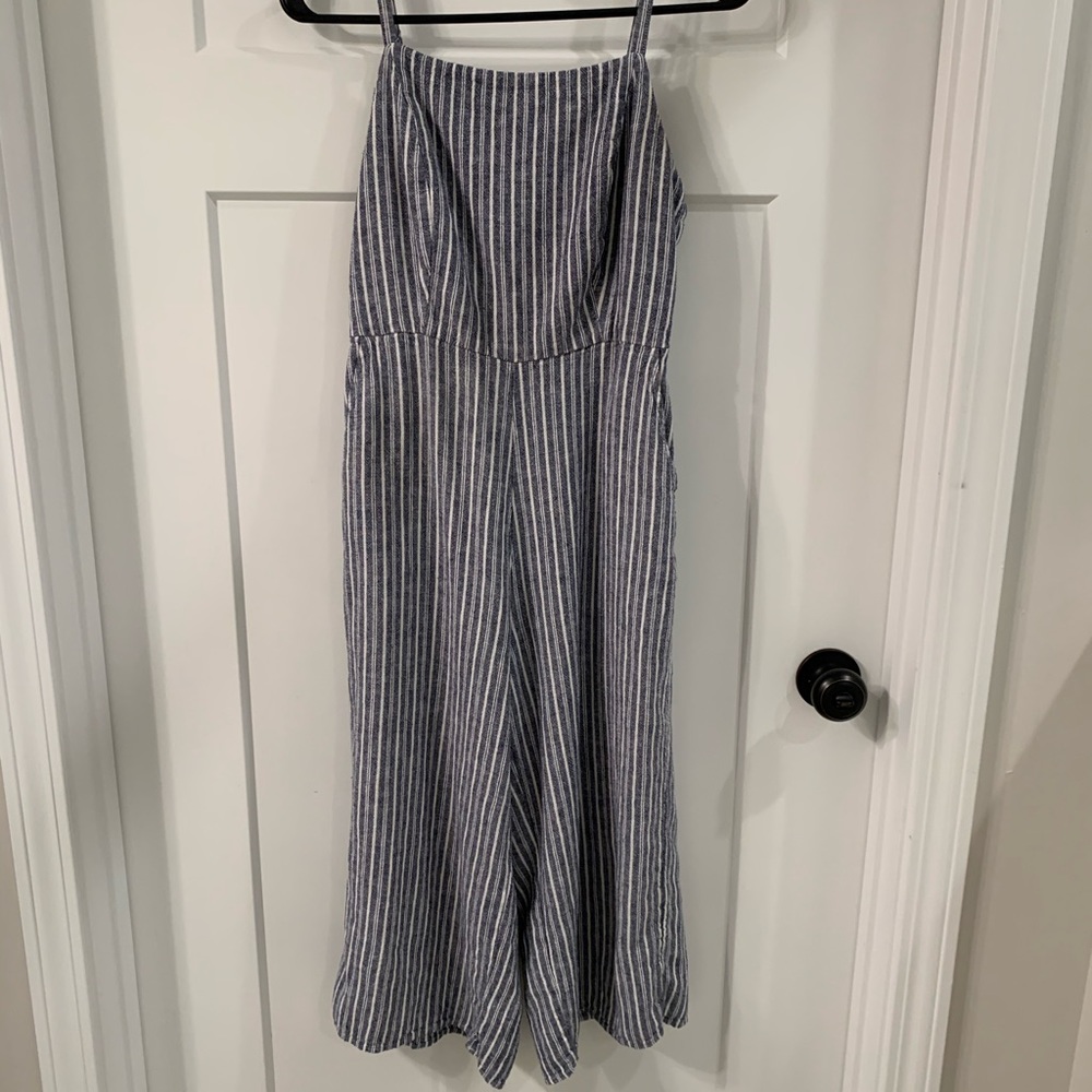 SLEEVELESS LINEN ROMPER